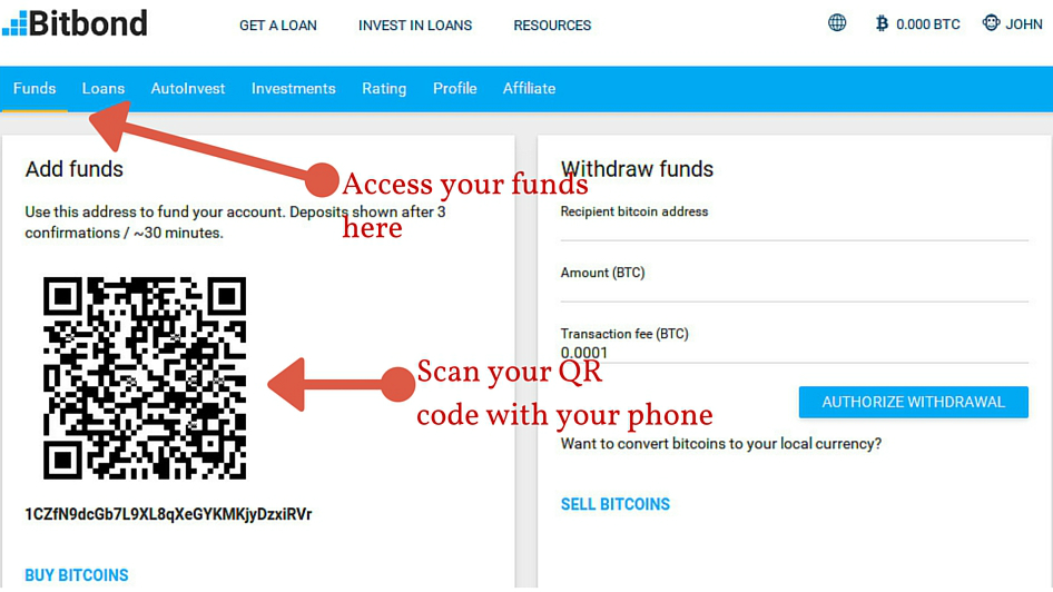 Adding Funds To Your Bitbond Wallet